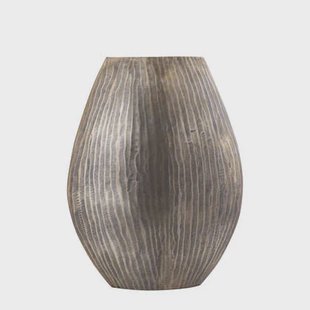 PTMD Jowad Antique Gold Alu Sheet Pot Rib High Oval M