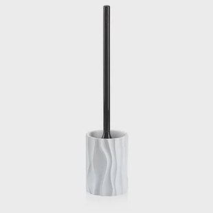 Toiletborstel met Houder, Polyresin, Wit - Kela | Merida