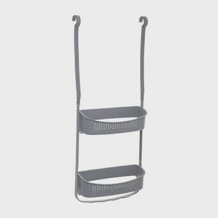 5Five Doucherekje - 2-laags - grijs - kunststof - 32x70 cm