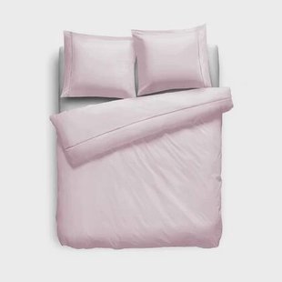 Eleganzzz Dekbedovertrek Uni Perkal Katoen Met Bies - roze Eleganzzz Dekbedovertrek Uni Perkal Katoen Met Bies - roze