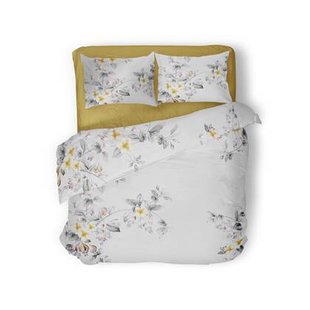 Eleganzzz Dekbedovertrek Micropercal Delicate Floral - grey