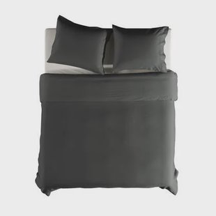 Yellow Dekbedovertrek Katoen Cialda - pewter grey