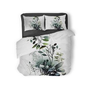 Eleganzzz Dekbedovertrek Micropercal Green Oasis - green