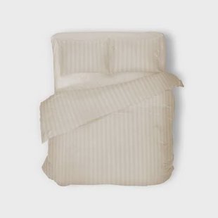 Eleganzzz Dekbedovertrek Hotel Kwaliteit Satijn Streep ivoor