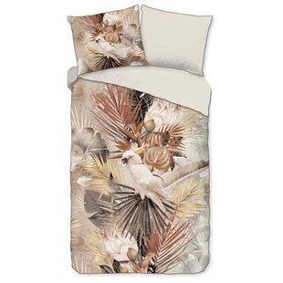 Descanso Dekbedovertrek Biologische Katoen Satijn Pippa - sand