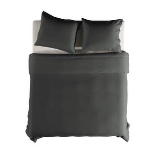 Yellow Dekbedovertrek Katoen Cialda - pewter grey