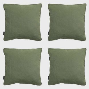 Madison - Sierkussen Panama green - Ca. 45x45 cm - Set van 4