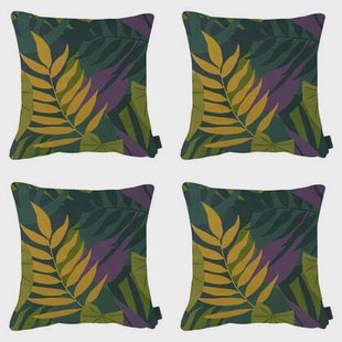 Madison - Sierkussen Iven green - Ca. 50x50 cm - Set van 4