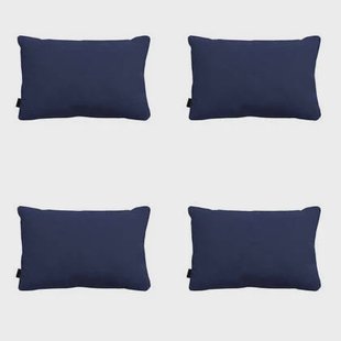 Madison - Sierkussen Panama indigo - Ca. 40x60 cm - Set van 4