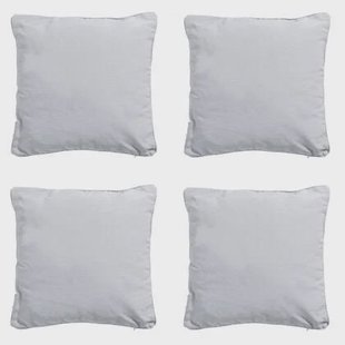 Madison - Sierkussen Panama light grey - Ca. 45x45 cm - Set van 4
