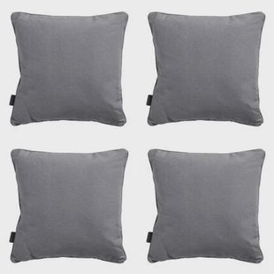 Madison - Sierkussen Panama grey - Ca. 60x60 cm - Set van 4