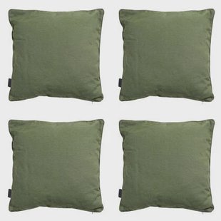 Madison - Sierkussen Panama green - Ca. 60x60 cm - Set van 4