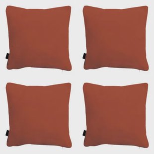Madison - Sierkussen Panama terra - Ca. 45x45 cm - Set van 4