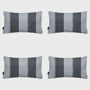 Madison - Sierkussen Banda grey - Ca. 30x50 cm - Set van 4