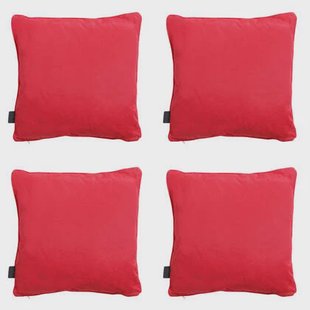 Madison - Sierkussen Panama red - Ca. 60x60 cm - Set van 4