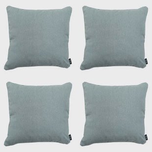 Madison - Sierkussen Silver canvas eco+ - Ca. 50x50 cm - Set van 4