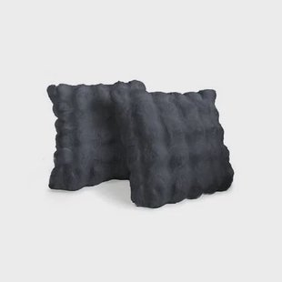 Eleganzzz Bubble Rabbit Fur Sierkussens - dark grey 50x50cm - 2X