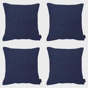 Madison - Sierkussen Panama indigo - Ca. 60x60 cm - Set van 4