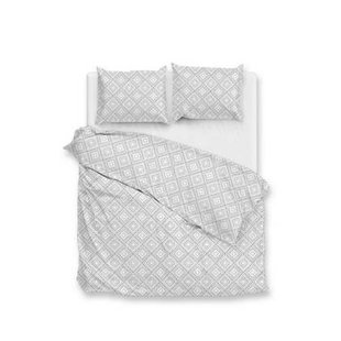 Zo Home Dekbedovertrek Perkal Katoen Piastrella - crystal white