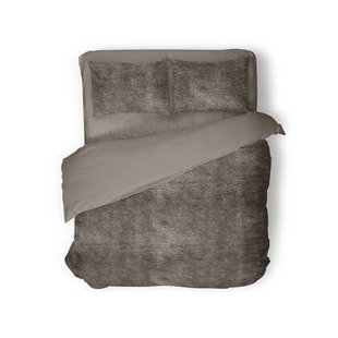 Eleganzzz Dekbedovertrek Flanel Fleece - taupe grey