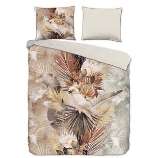 Descanso Dekbedovertrek Biologische Katoen Satijn Pippa - sand