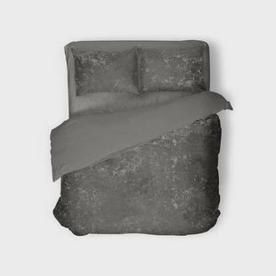 Eleganzzz Dekbedovertrek Crushed Velvet - dark grey