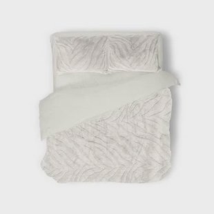 Eleganzzz Dekbedovertrek Jacquard Rabbit Fur - off white