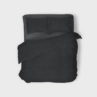 Eleganzzz Dekbedovertrek Micro Mink Crocodile - black