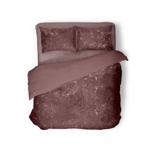 Eleganzzz Dekbedovertrek Crushed Velvet - rose