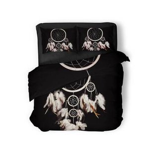 Eleganzzz Dekbedovertrek Micropercal Catch the Dream - black