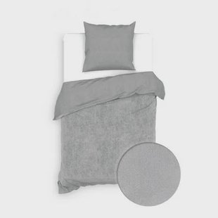 Zo Home Dekbedovertrek Katoen Velluto - lava grey