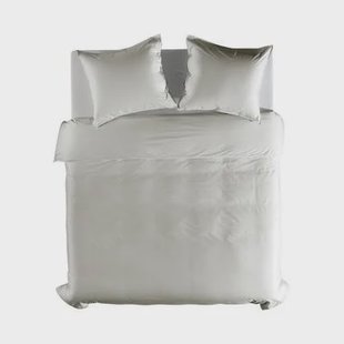 Yellow Dekbedovertrek Percale tender grey