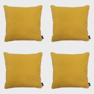 Madison - Sierkussen Gold canvas eco+ - Ca. 50x50 cm - Set van 4