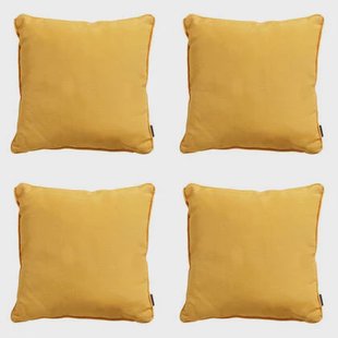 Madison - Sierkussen Panama golden glow - Ca. 60x60 cm - Set van 4