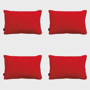 Madison - Sierkussen Panama red - Ca. 40x60 cm - Set van 4