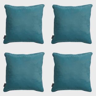 Madison - Sierkussen Panama sea blue - Ca. 45x45 cm - Set van 4