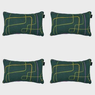 Madison - Sierkussen Joah green - Ca. 30x50 cm - Set van 4