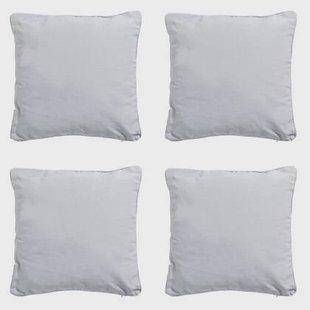 Madison - Sierkussen Panama light grey - Ca. 60x60 cm - Set van 4