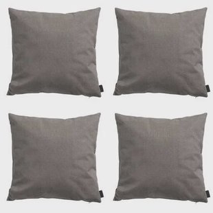 Madison - Sierkussen Oxford taupe - Ca. 45x45 cm - Set van 4