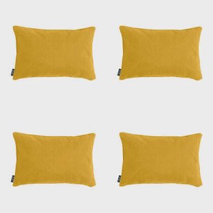 Madison - Sierkussen Gold canvas eco+ - Ca. 30x50 cm - Set van 4