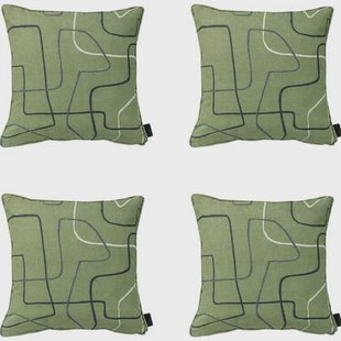 Madison - Sierkussen Joah sage - Ca. 50x50 cm - Set van 4