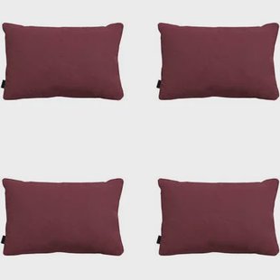 Madison - Sierkussen Panama bordeaux - Ca. 40x60 cm - Set van 4