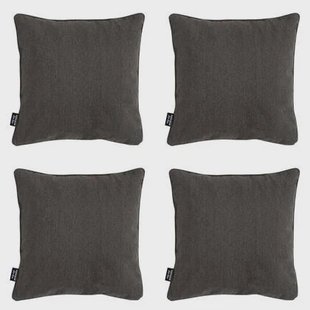 Madison - Sierkussen Dark grey canvas eco+ - Ca. 50x50 cm - Set van 4