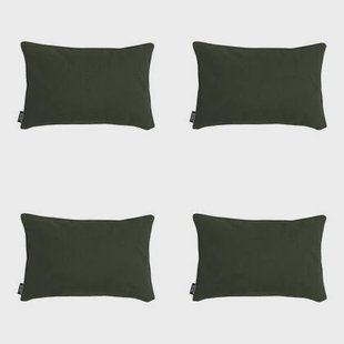 Madison - Sierkussen Green canvas eco+ - Ca. 30x50 cm - Set van 4