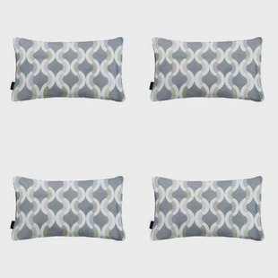 Madison - Sierkussen Trivia grey - Ca. 30x50 cm - Set van 4