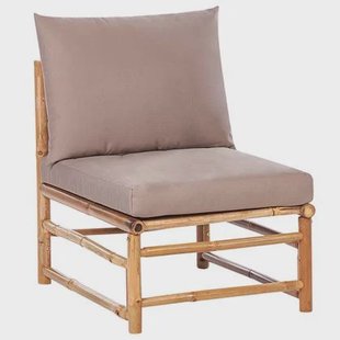 Beliani - CERRETO - 1-zits module - Taupe - Bamboe