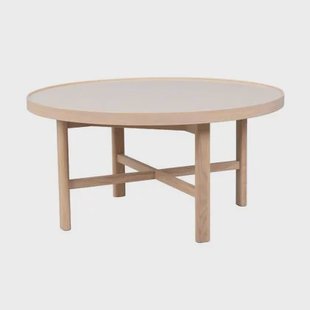 Rowico Home Marsden Ronde Houten Salontafel Ø 90 cm - Beige