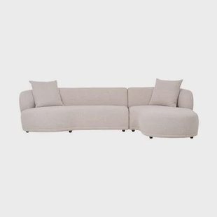Artichok Mandy Gestoffeerde 3,5-Zits Hoekbank Beige - Rechts - 294 cm