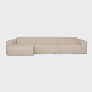 Zuiver Sofa Milka 4,5-zitsbank Chaise longue Links Zand - Crème