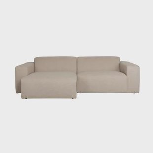 Zuiver Sofa Milka 3-zitsbank Chaise longue Links Cappuccino - Beige